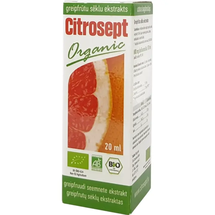 Citrosept greipfruudi seemnete ekstrakt 20 ml, Organic