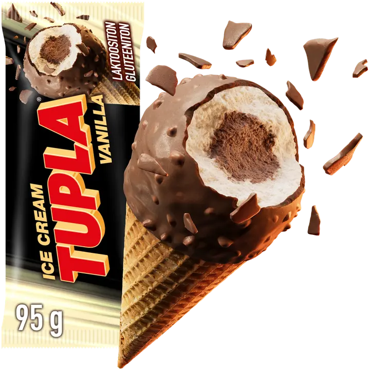 Tupla Vanilla jäätelötuutti 150ml/95g