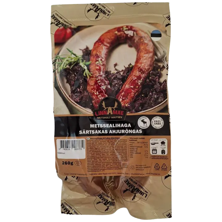 Linnamäe Lihatööst Metssealihaga Särtsakas Ahjurõngas 260G