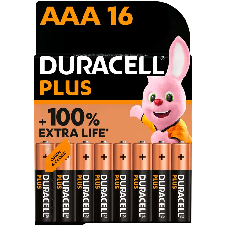 Duracell Plus Power AAA alkaliparisto 16 kpl