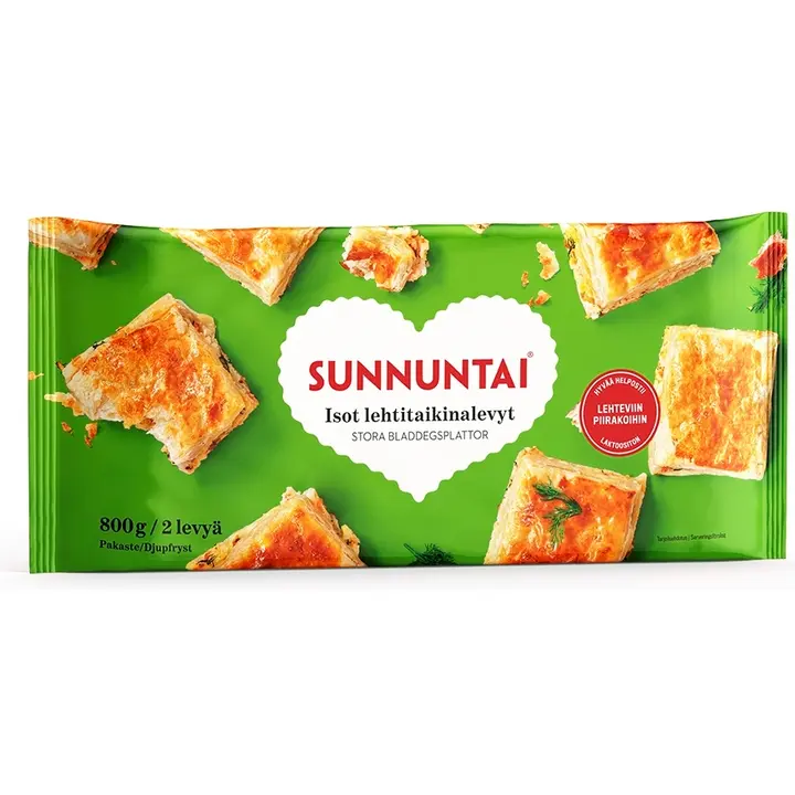 Sunnuntai isot Lehtitaikinalevyt 800 g