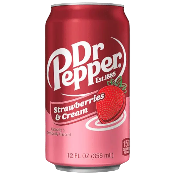 Dr Pepper Strawberries & Cream virvoitusjuoma tölkki 0,355 L