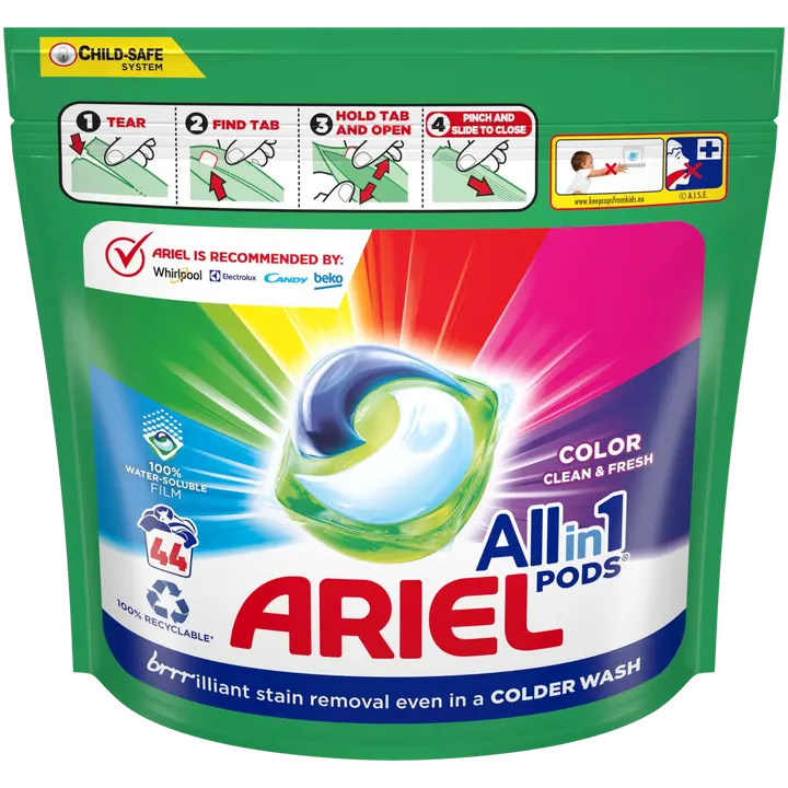 Geelkapslid Ariel Color 44Tk