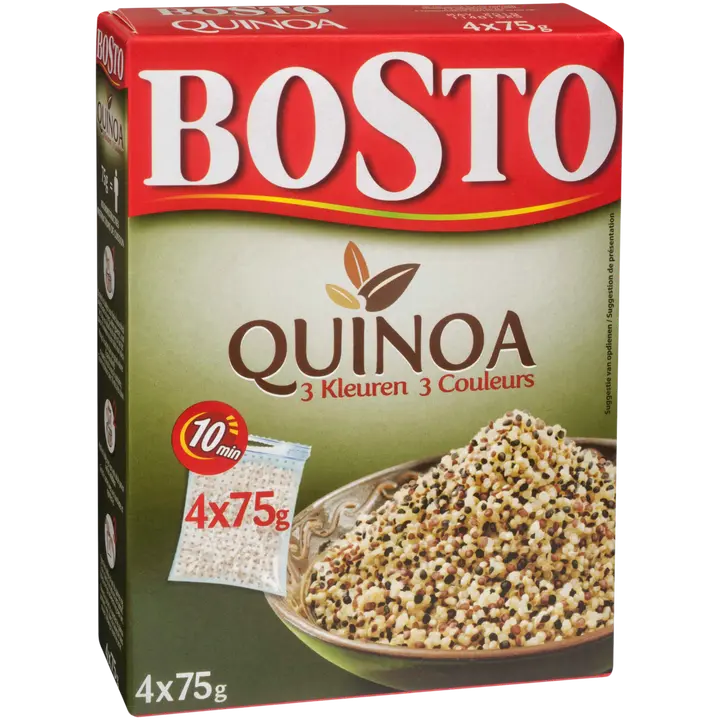 Bosto Quinoa, kolmevärviline 4x75 g