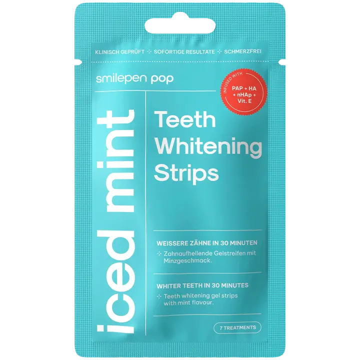 Pop Teeth Whitening Strips - Iced Mint -hampaiden valkaisuliuskat