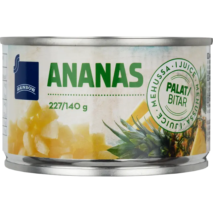 Rainbow ananaspalat mehussa 227/140g