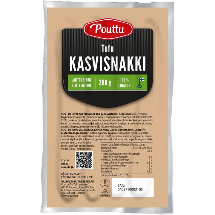 Pouttu Tofu kasvisnakki 280g