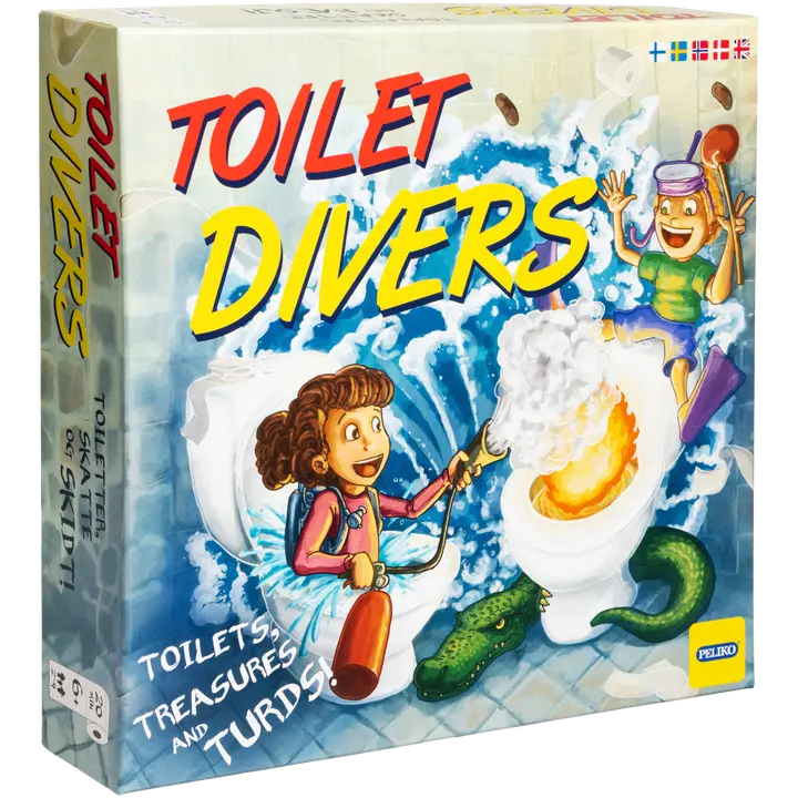 Peliko perhepeli Toilet Divers
