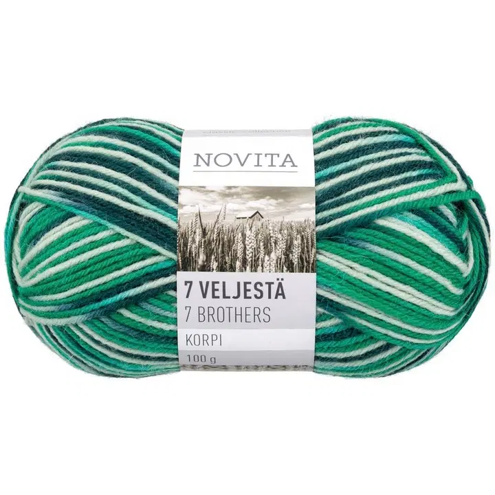 Novita 7 veljestä korpi 100g sammalikko 994