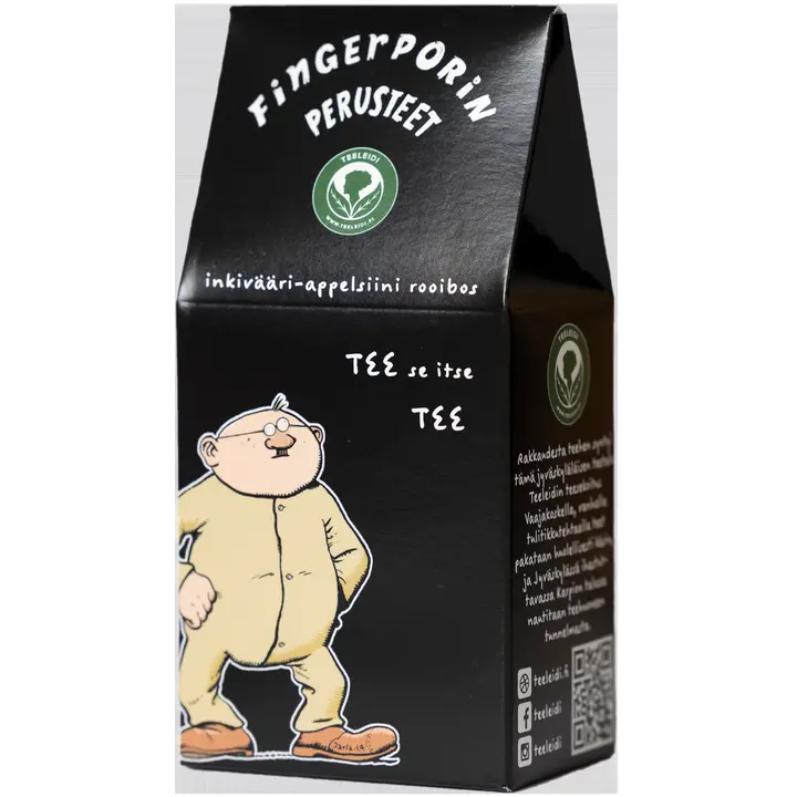 Teeleidin Fingerporin perusteet; Heimo Vesan TEE se itse TEE rooibos inkiväärillä ja appelsiinilla 60g