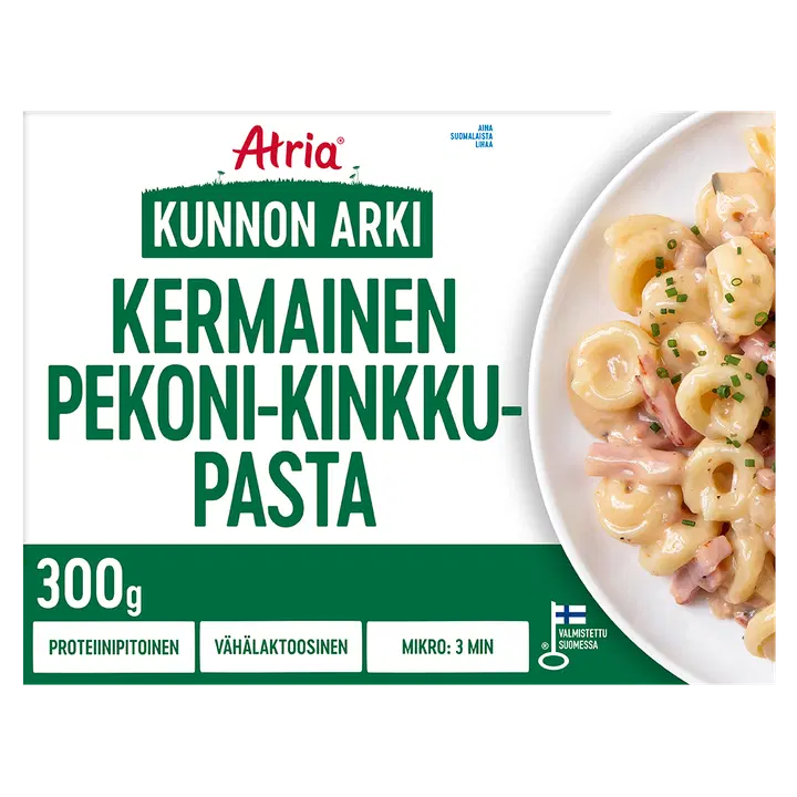 Atria Kunnon Arki Kermainen Pekoni-Kinkkupasta 300g