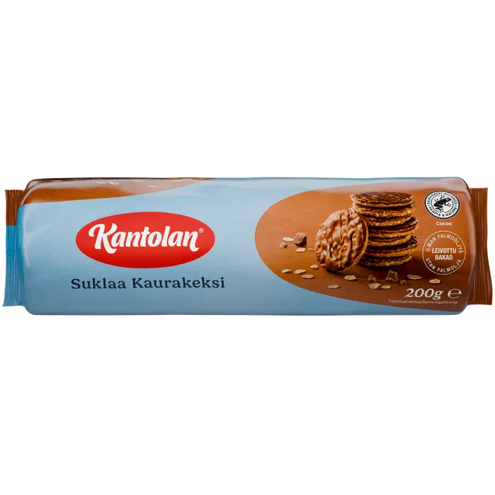Kantolan Kaurakeksi suklaakeksi 200g