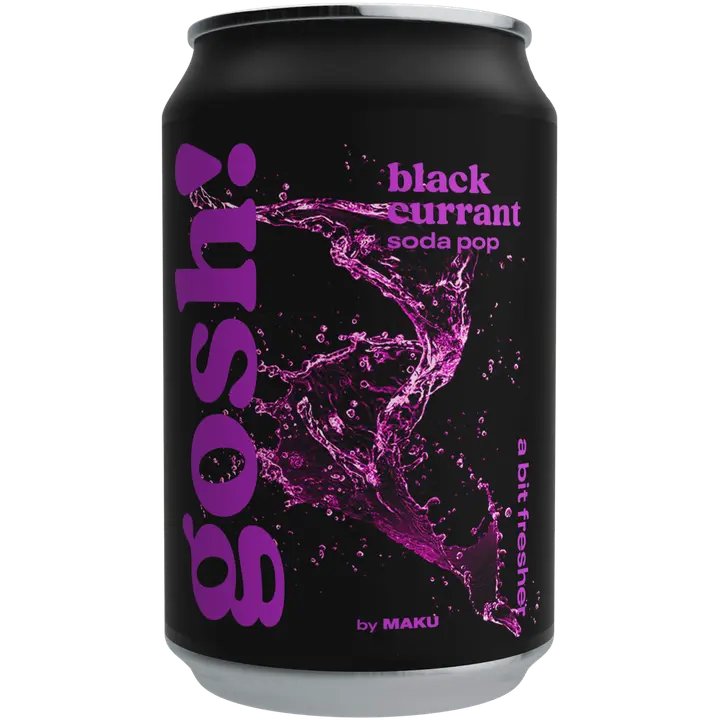 Gosh! Blackcurrant Soda Pop virvoitusjuoma 0,33l tlk