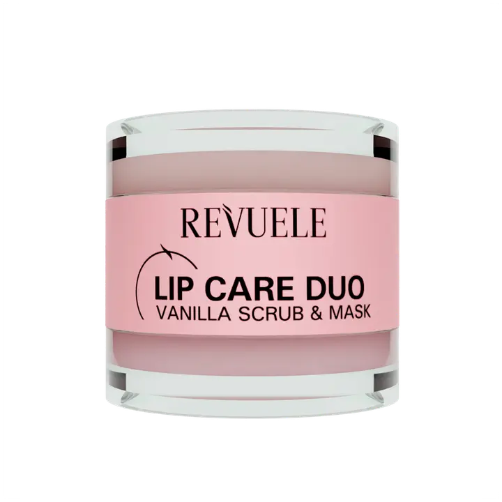 Revuele Lip Scrub & Mask, vanilja. Vaniljan tuoksuinen huulten hoito setti.