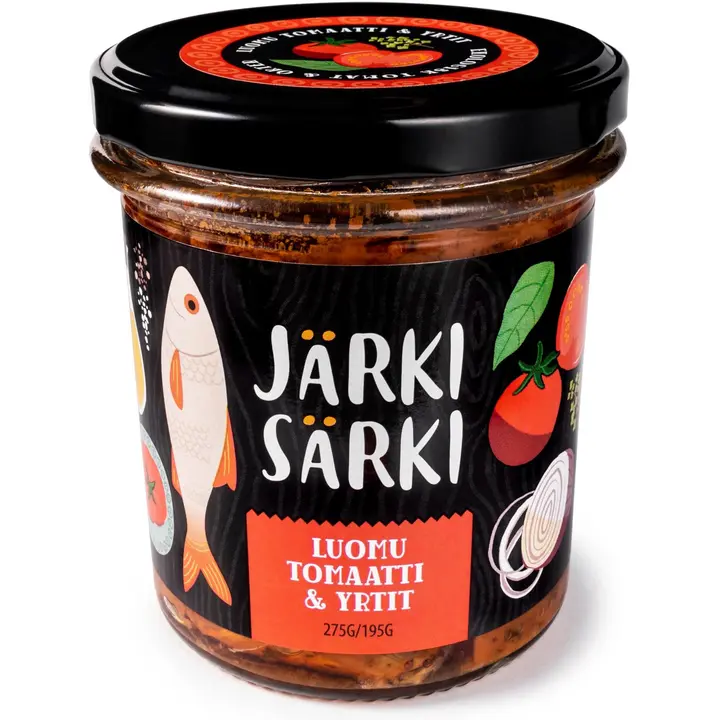 Järki Särki 275/180g luomutomaatti & yrtit
