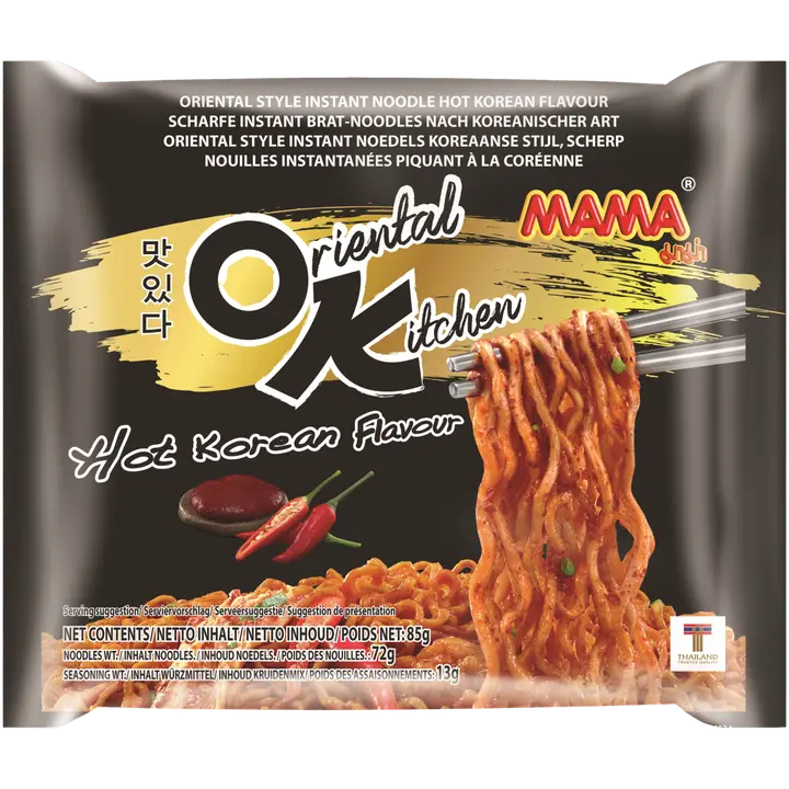 Mama OK Hot Korean Flavour Nuudeli Stir fry 85g
