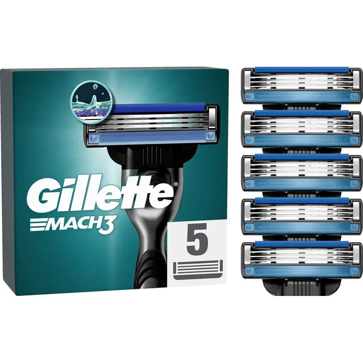 Varuterad Gillette Mach 3-tera 5tk