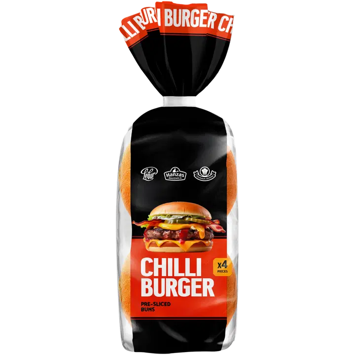 Leibur Burgerikukkel Tšilliga 4 Tk 320 g