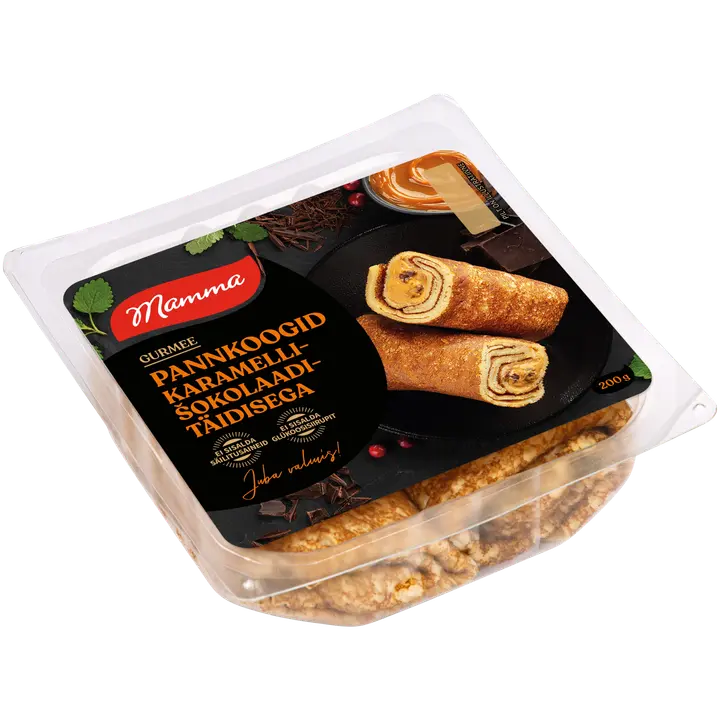 Mamma Pannkoogid Karamelli-Šokolaaditäidisega
