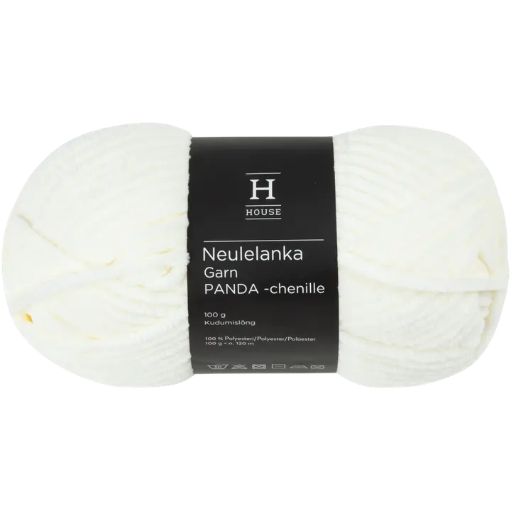 House lanka Panda chenille 100g ecru white