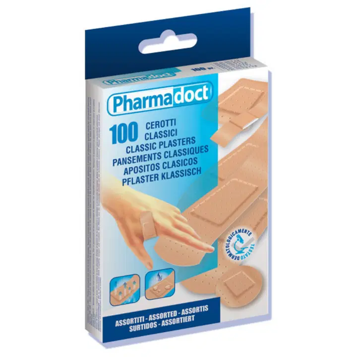 Pharmadoct plaaster Classic Mix 100tk