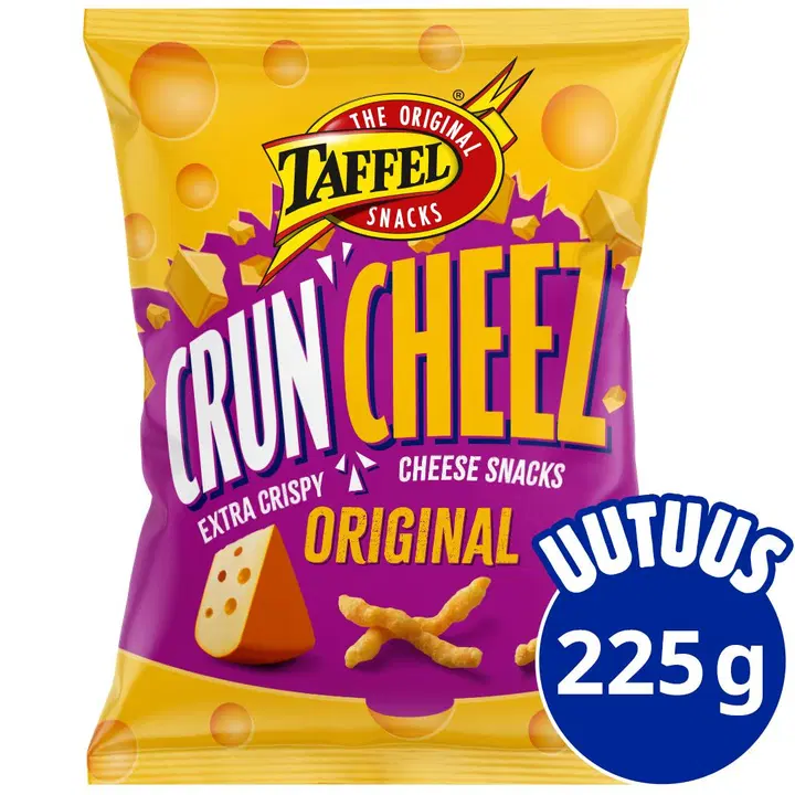Taffel CrunCheez original kryddade ostsnacks 225g