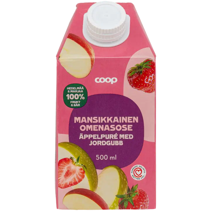 Coop maasika-õunapüree 500ml