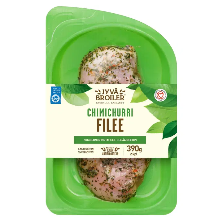 Jyväbroiler broilerin filee chimichurri 390g