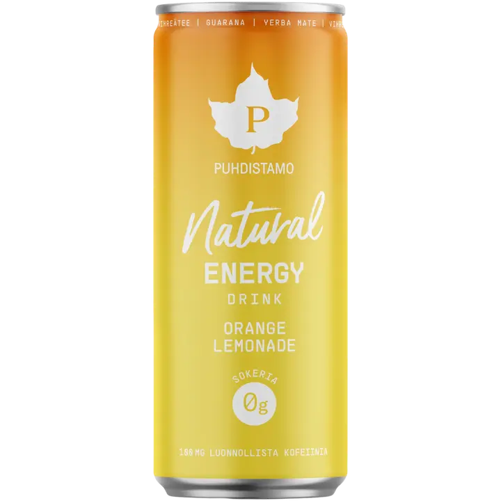 Puhdistamo Natural Energy Drink Orange Lemonade 330 ml