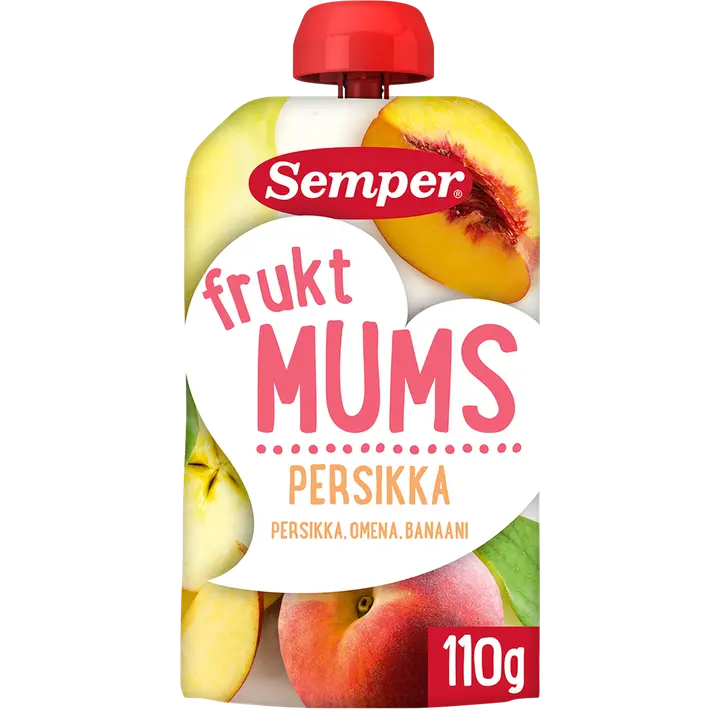 Semper Fruktmums Persikka 6kk hedelmäsose 110g