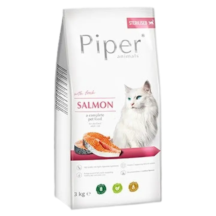 Piper kuivtoit steriliseeritud kassidele lõhega