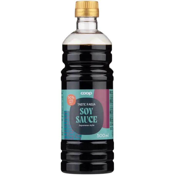 Coop Taste of Asia soijakastike vähemmän suolaa 500 ml