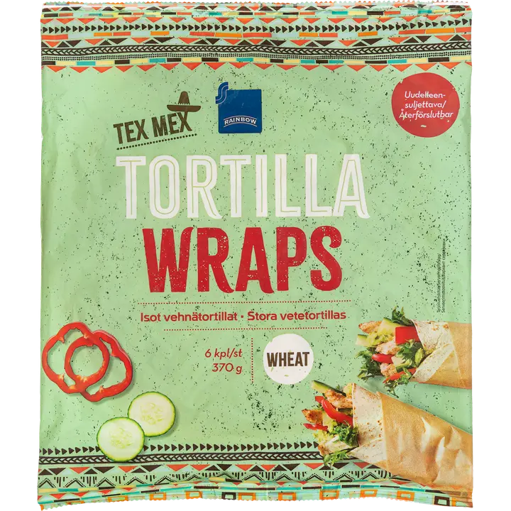 Rainbow 370g tortilla