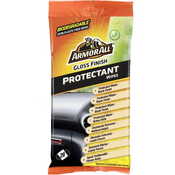 Armor All Wipes puhdistusliina kumi&muovi 20kpl kirkas