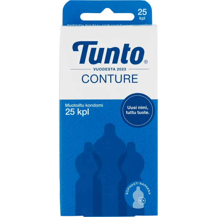 Tunto Conture muotoiltu kondomi 25kpl