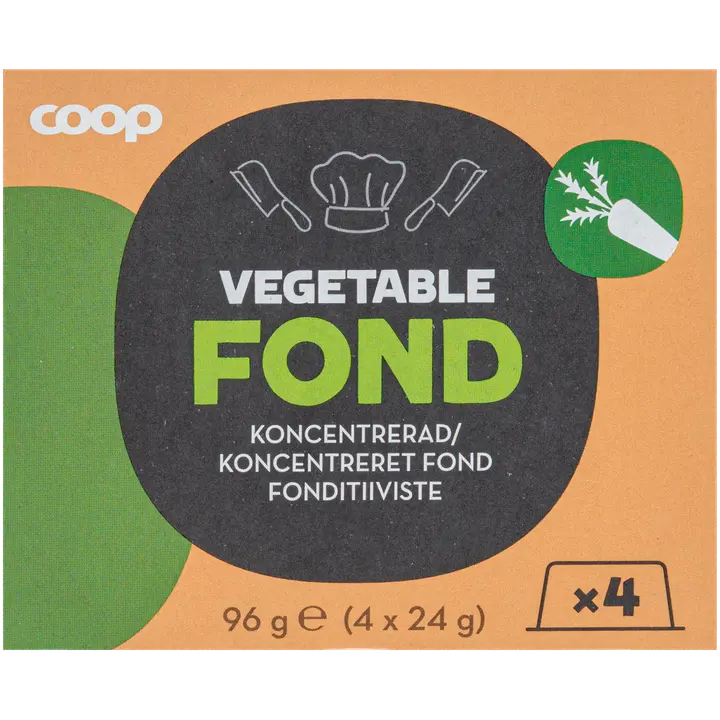 Coop konsentreeritud köögiviljafond 4x24g