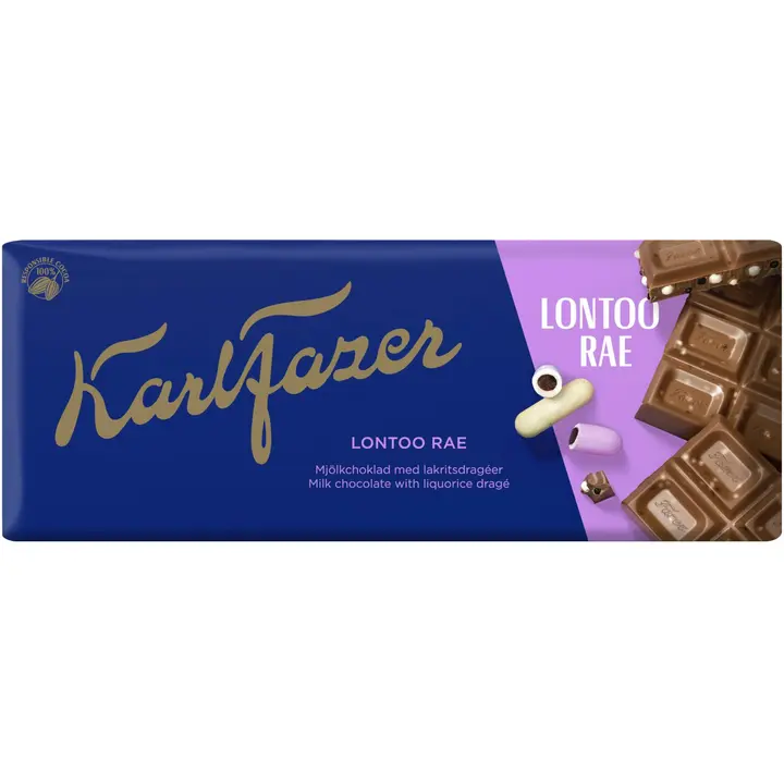 Karl Fazer Lontoo rae suklaalevy 180g