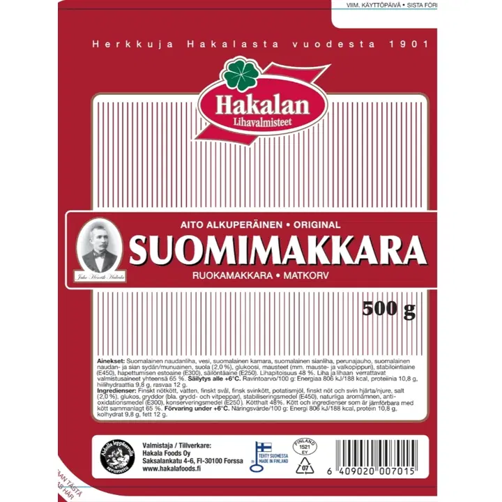 Hakalan Suomimakkara 500g