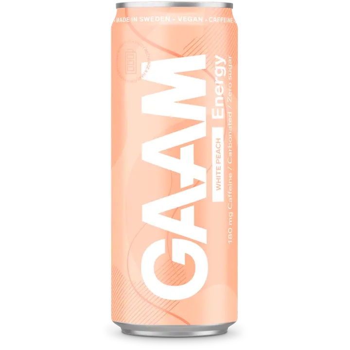 GAAM Energy 330ml White Peach