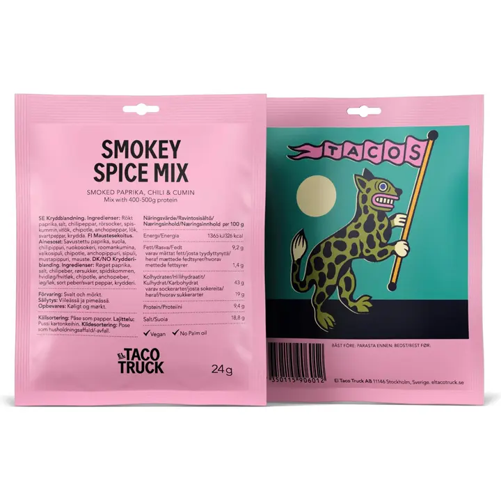 Smokey Spice Mix - Savuinen mausteseos, jossa savustettua paprikaa, chiliä ja kuminaa.
