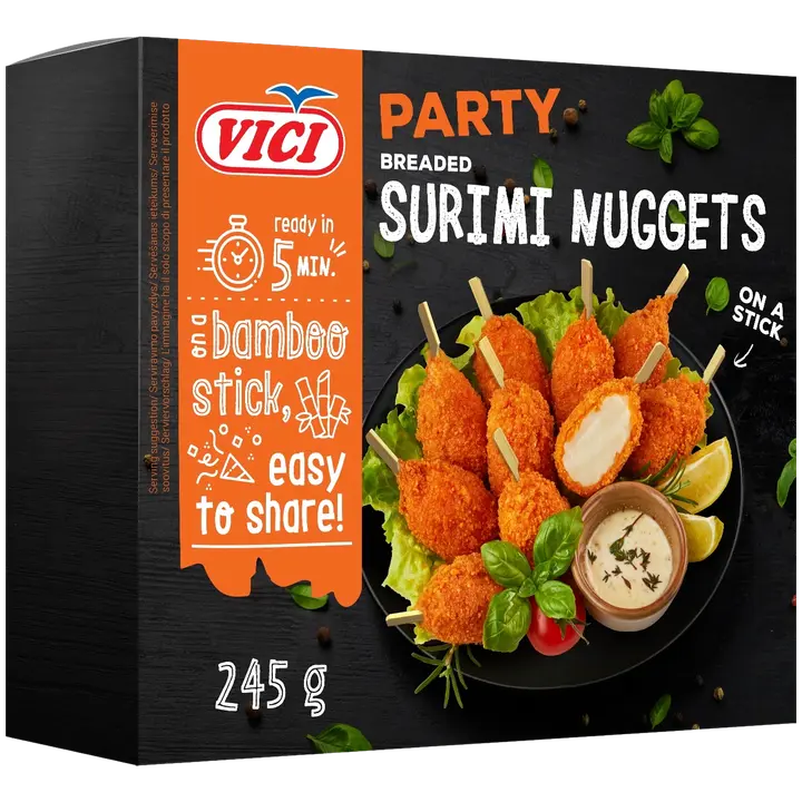 Paneeritud surimist krabisõrg pulgal 245g