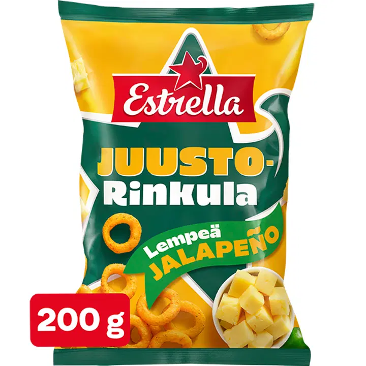 Estrella Juusto Rinkula Lempeä Jalapeno 200g