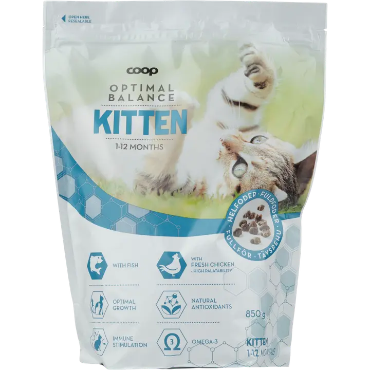 Coop Optimal pentukissan kuivaruoka 850g