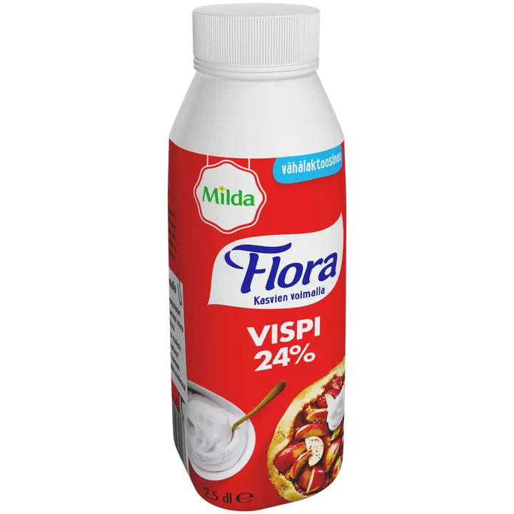 Flora by Milda Vispi 24% Vähälaktoosinen 2,5 dl