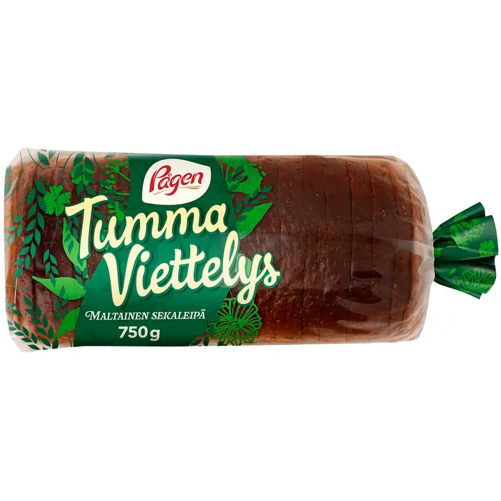 Pågen Tumma Viettelys viipaloitu maltainen sekaleipä 750g