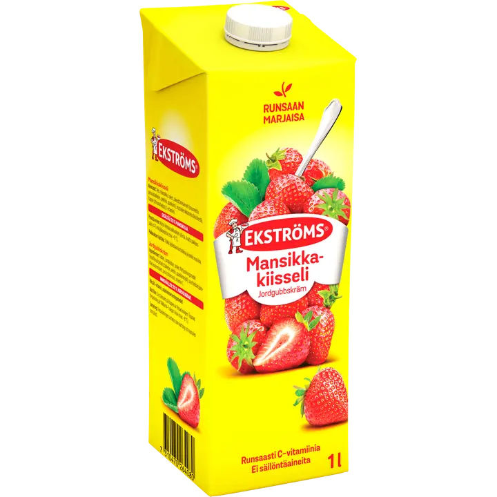 Ekströms Extra Prima mansikkakiisseli 1l