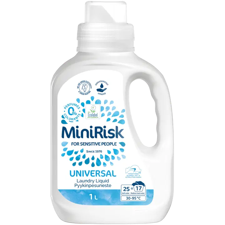 Mini Risk Universal hajusteeton pyykinpesuneste, 1L