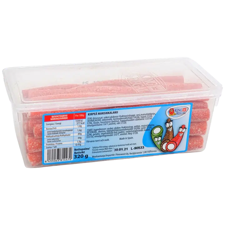 King Regal Kirpeä mansikkalaku 320g