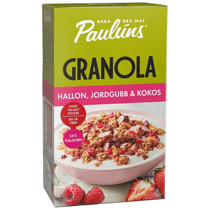 Paulúns Granola vaarika maasika ja kookosega 450 g