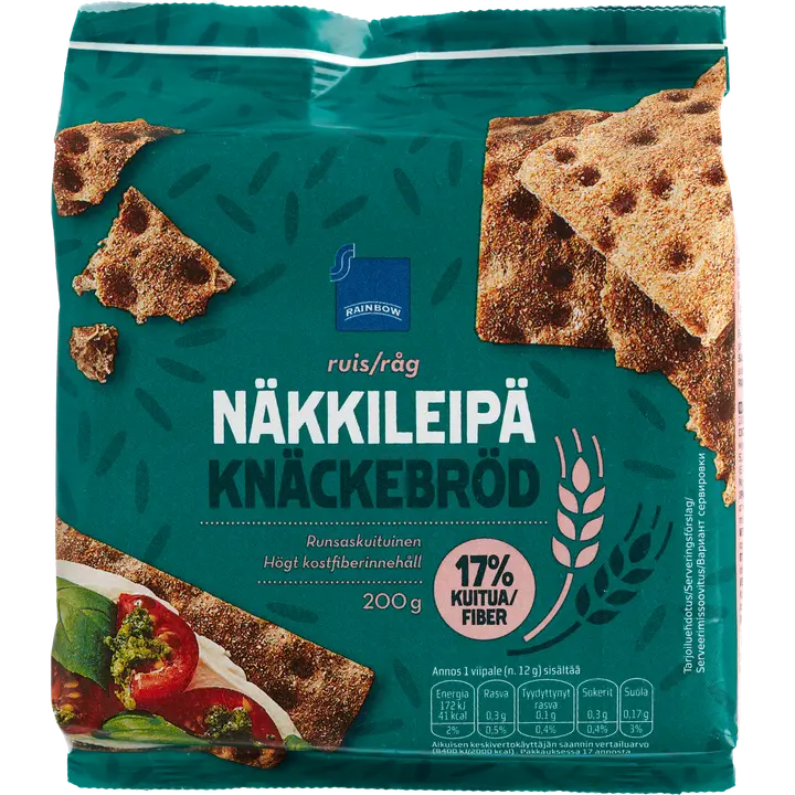 Rainbow rukkinäkileivad 200g